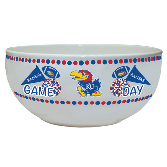 University of Kansas Large Game Day Ceramic Bowl