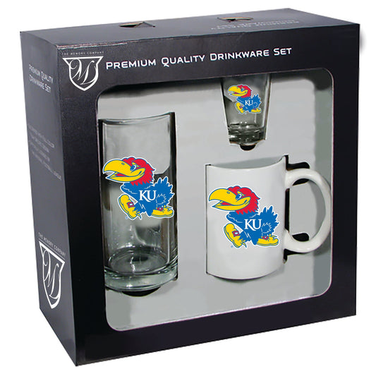 University of Kansas Drinkware Gift Set