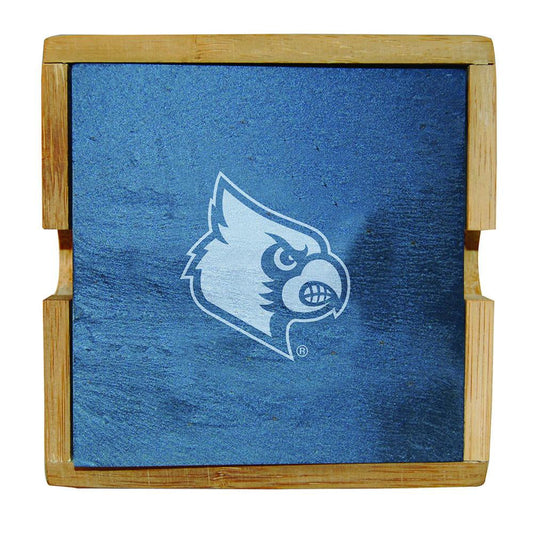 University of Louisville Slate Sq Coaster Set