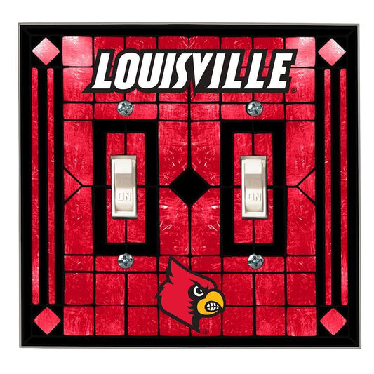 University of Louisville Double Light Switch Cover