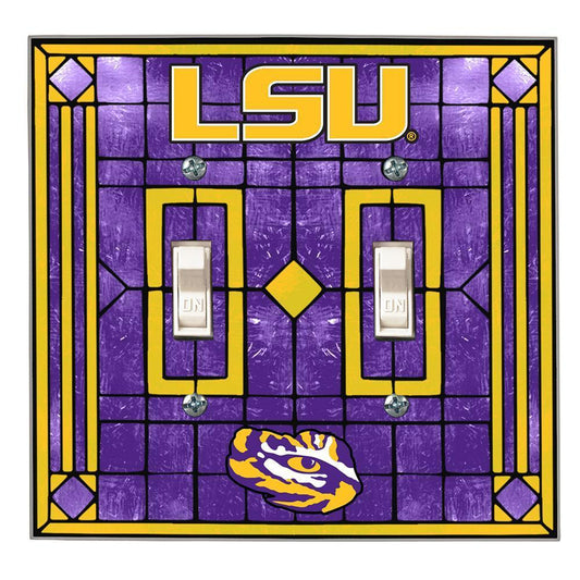 Louisiana State University Double Light Switch Cover