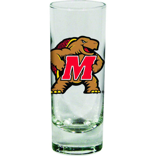 University of Maryland 2Oz Cordial Glass W/Large Dec