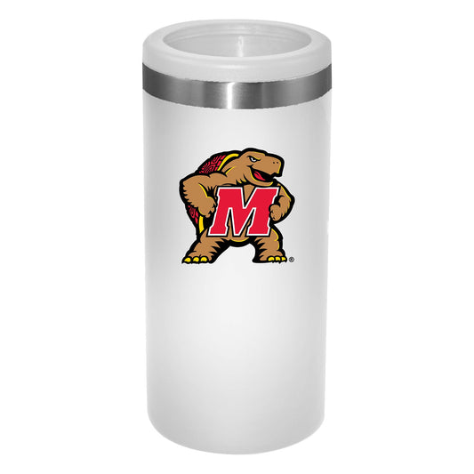 University of Maryland 12Oz White Slim Can Holder