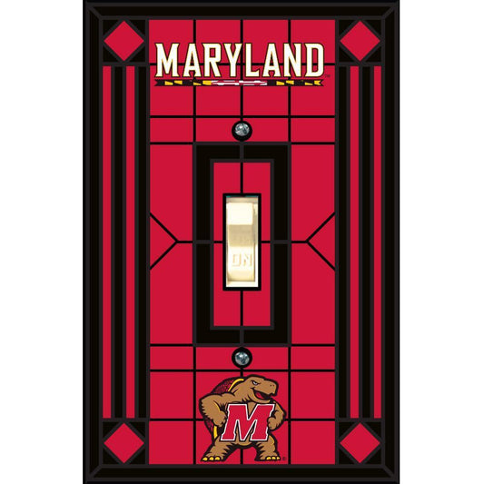 University of Maryland Art Glass Light Switch Cover