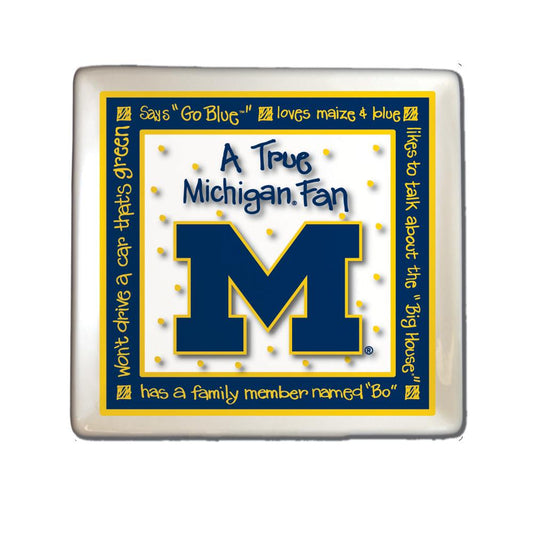 University of Michigan True Fan Square Plate