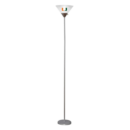 University of Miami Torchiere Floor Lamp