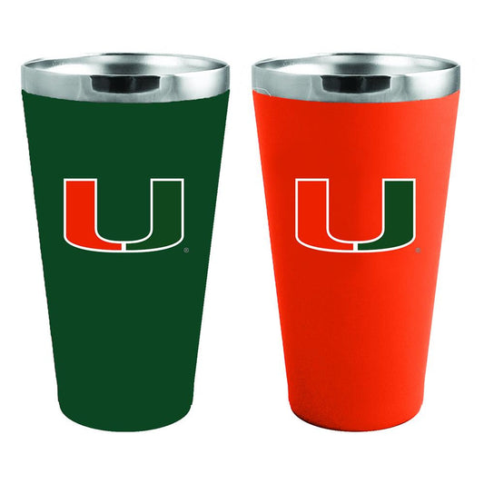 University of Miami 2 Pack Team Color Ss Pint