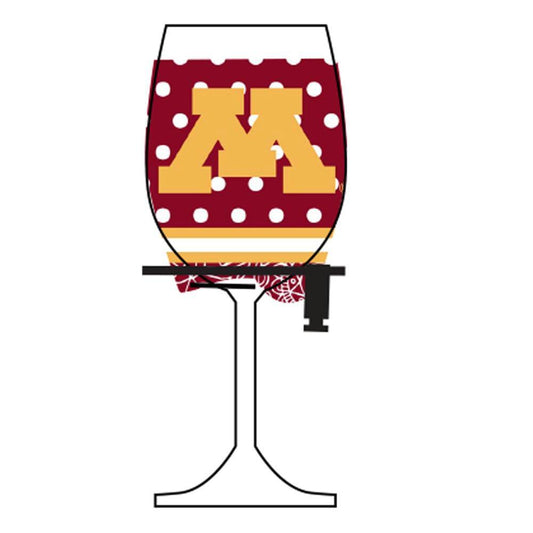 University of Minnesota Wine Woozie Glass