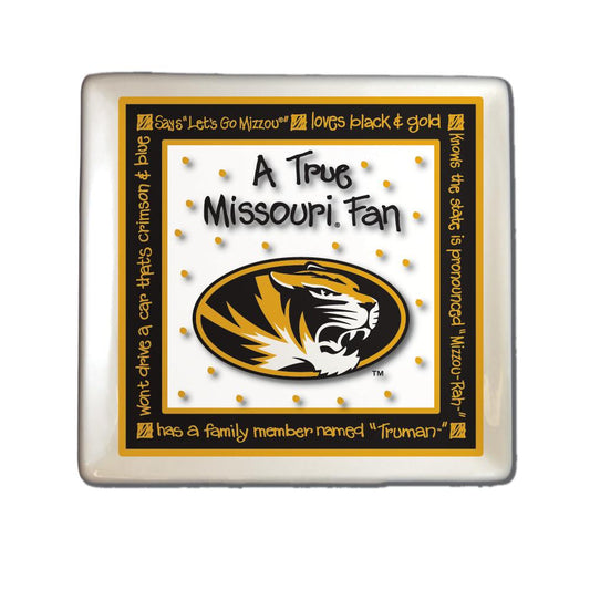 University of Missouri True Fan Square Plate