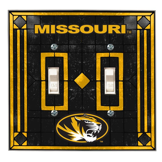 University of Missouri Double Light Switch Cover