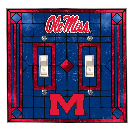 University of Mississippi Double Light Switch Cover