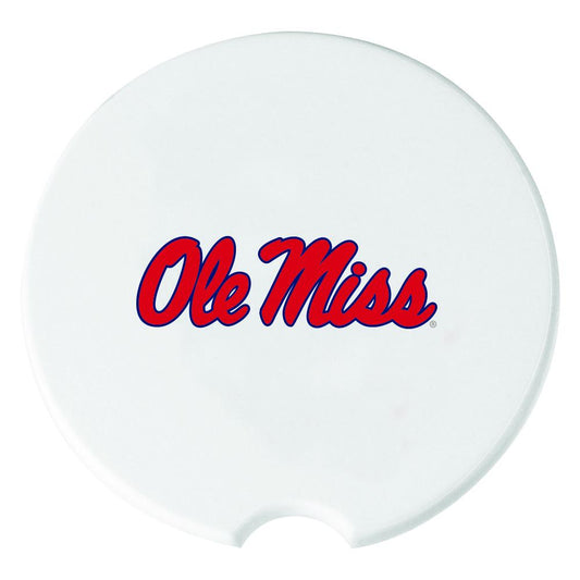 University of Mississippi 2 Pack Logo Travel Coaster