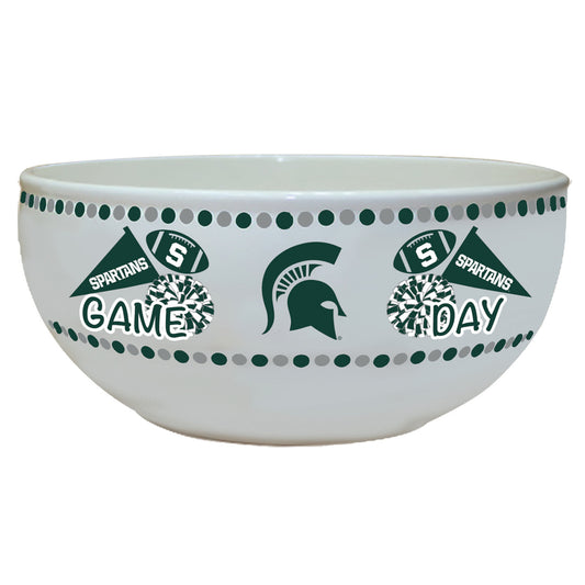 Michigan State University Large Game Day Ceramic Bowl