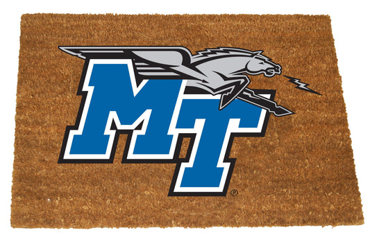 Middle Tennessee State University Colored Logo Door Mat