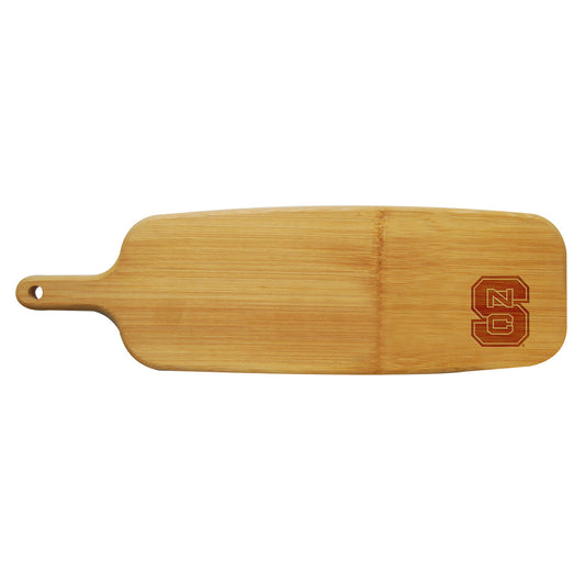 North Carolina State University Bamboo Paddle Cutting & Serving Board