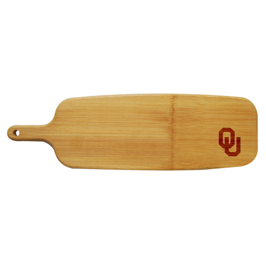 University of Oklahoma Bamboo Paddle Cutting & Serving Board