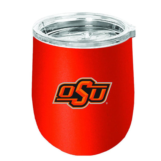 Oklahoma State University Matte Ss Stemless Wine