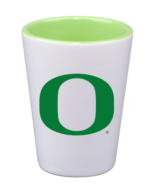 University of Oregon 2Oz Inner Color Ceramic Shot