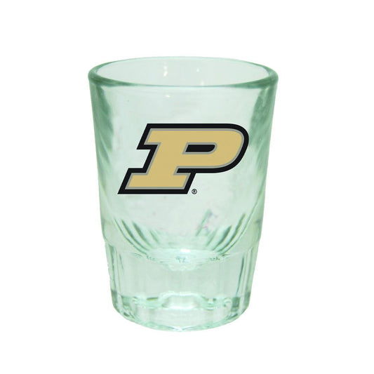 Purdue University 2Oz Fluted Collect Glass