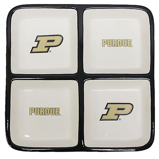 Purdue University 4 Section Square Tray