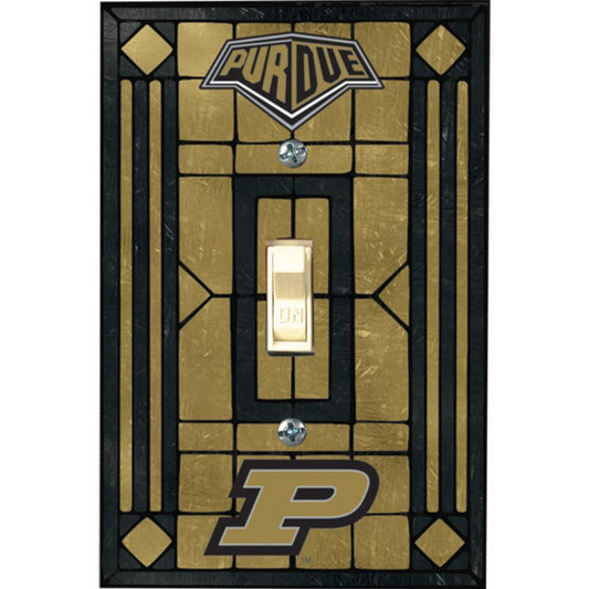 Purdue University Art Glass Light Switch Cover