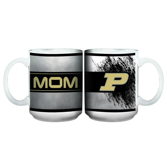 Purdue University 15Oz White Mom Mug