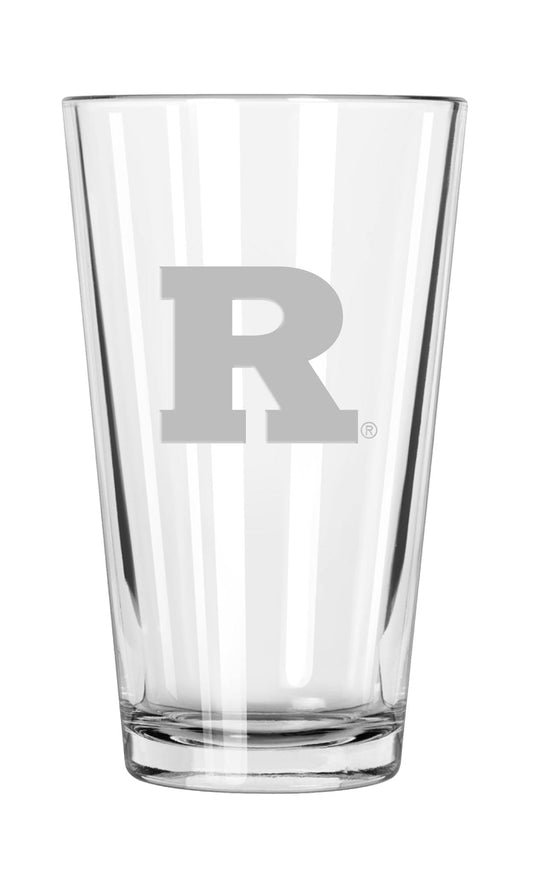 Rutgers University Etched Pint Glass