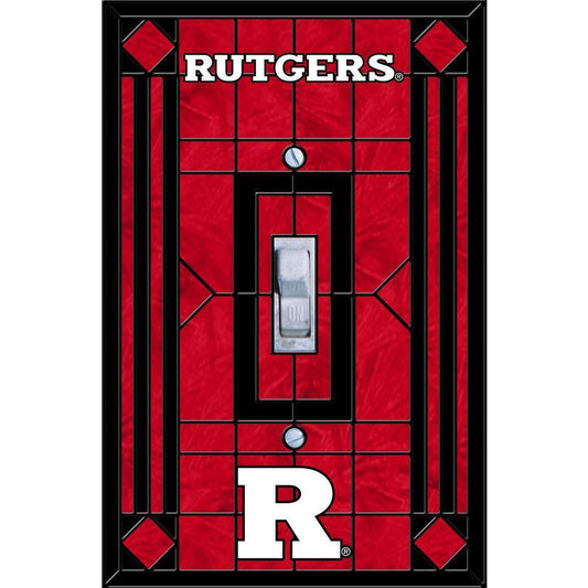 Rutgers University Art Glass Light Switch Cover