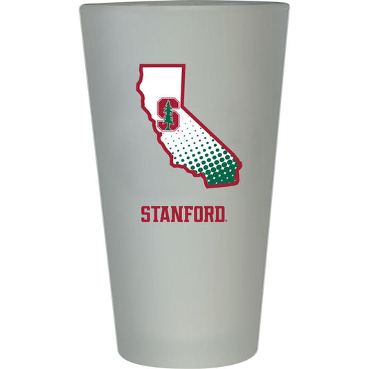 Stanford University Frosted Pint Glass State Of Mind