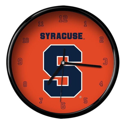 Syracuse University Black Rim Clock Basic