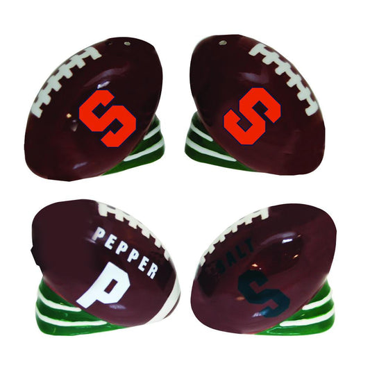 Syracuse University Football Salt And Pepper Shakers