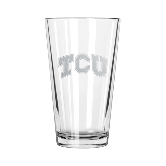 Texas Christian University Etched Pint Glass