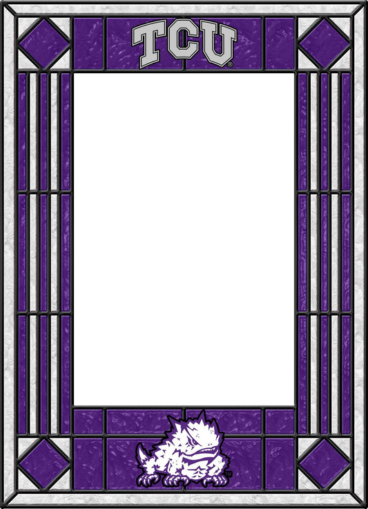 Texas Christian University Art Glass Frame