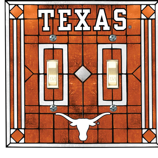 University of Texas Double Light Switch Cover