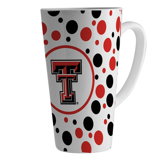 Tennessee Technological University 16Oz White Polka Dot Latte