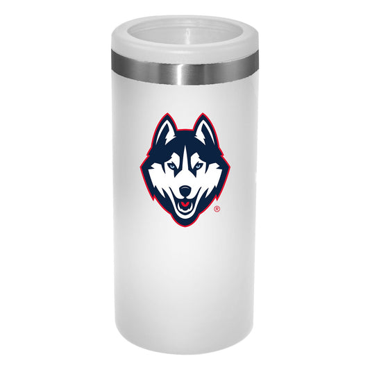 University of Connecticut 12Oz White Slim Can Holder