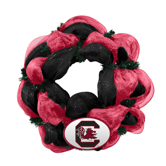 University of South Carolina Mesh Wreath