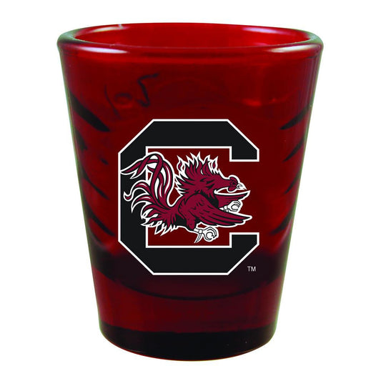 University of South Carolina Swirl Clear Collectable Glass