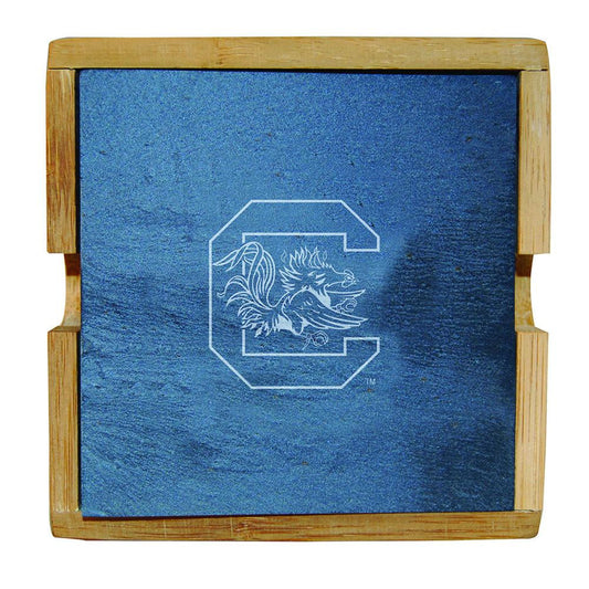 University of South Carolina Slate Sq Coaster Set