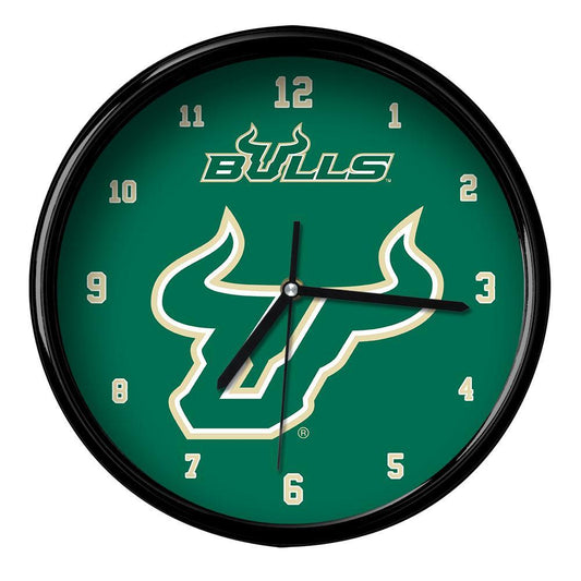 University of South Florida Black Rim Clock Basic