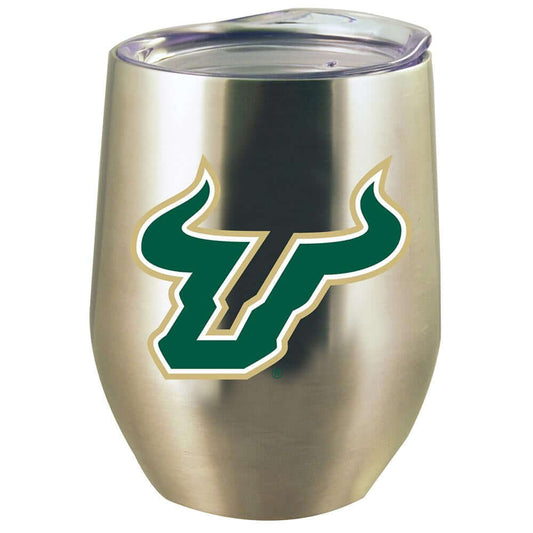 University of South Florida 12Oz Stainless Steel Stemless Tumbler W/Lid