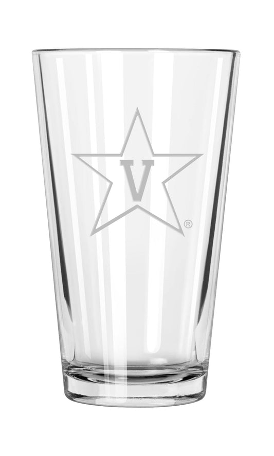 Vanderbilt University Etched Pint Glass