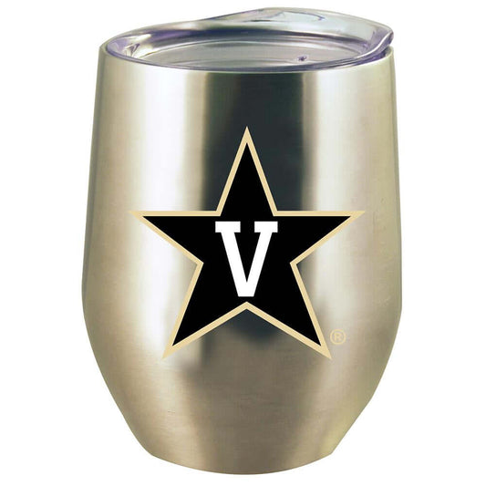 Vanderbilt University 12Oz Stainless Steel Stemless Tumbler W/Lid