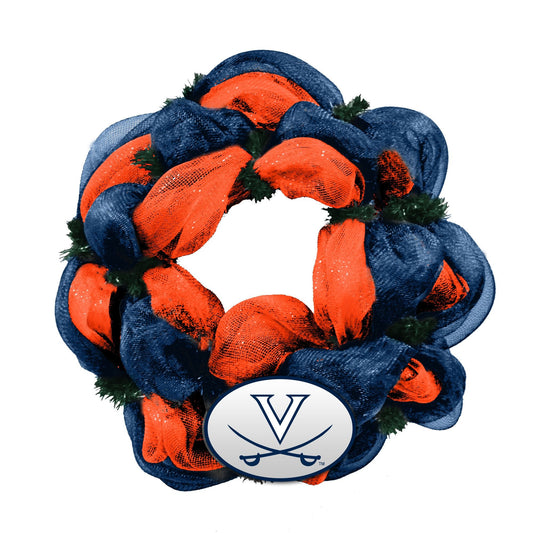 University of Virginia Mesh Wreath