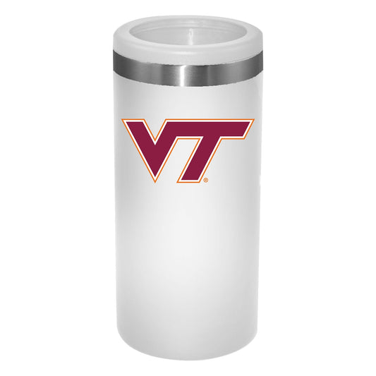 Virginia Tech 12Oz White Slim Can Holder