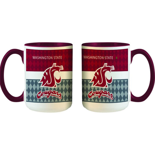 Washington State University Inner Stripe Mug 15Oz.Wht.