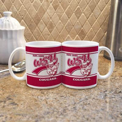 Washington State University 11Oz White Jersey Mug