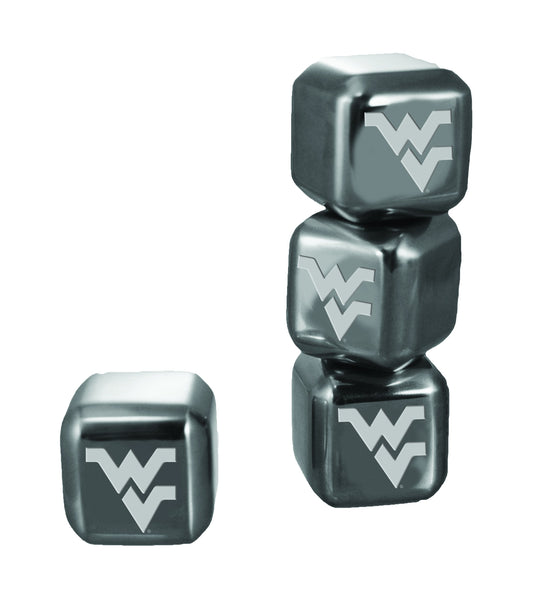 West Virginia University 6 Stainless Steel Ice Cubes