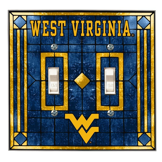 West Virginia University Double Light Switch Cover