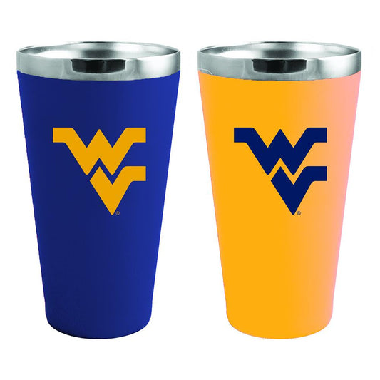 West Virginia University 2 Pack Team Color Ss Pint